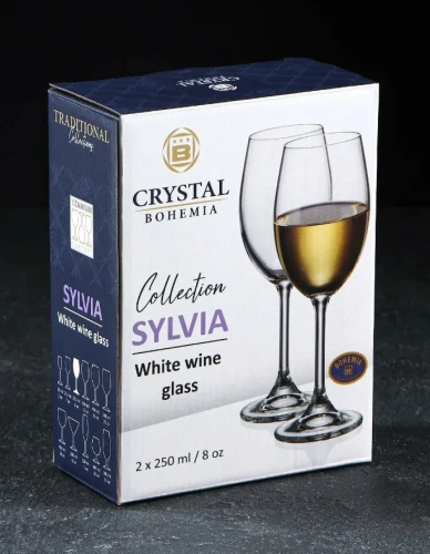 BOHEMIA рюмка д/красного вина sylvia 2шт 250мл